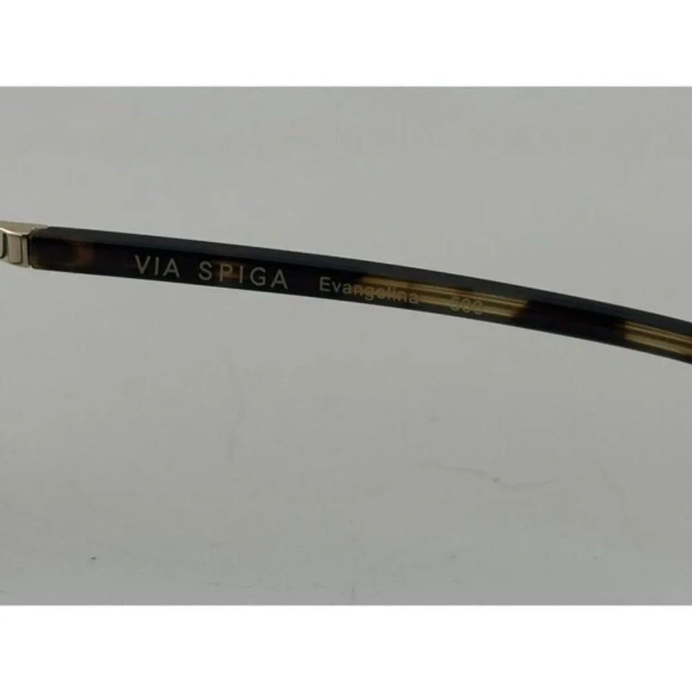 VIA SPIGA Zyloware Evangelina 500 - 135 Tortoise Plastic Eyeglass Frames - Picture 6 of 6